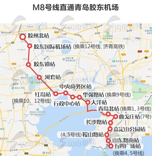 青岛新机场命名为青岛胶东机场未来地铁m8线r9线将接入
