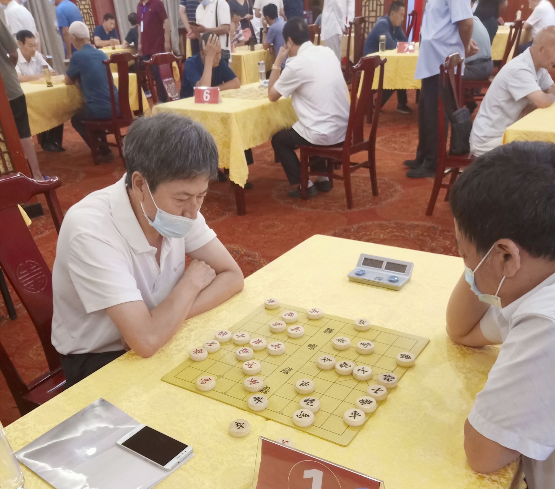 济宁市第四届老年人运动会象棋比赛在汶上县举行